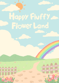 Happy fluffy flower land