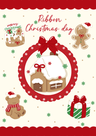 Ribbon Christmas Day (red)