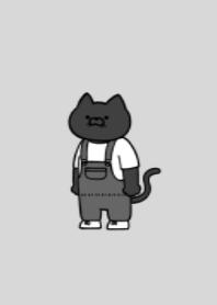 Overalls black cat 10.