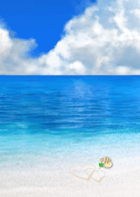 運気アップ！ハートと貝殻と4つ葉 #cool