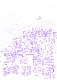 摩登清明上河貓_單色版23