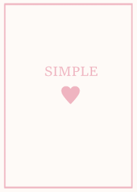 大人のシンプルハート =ivory pink=