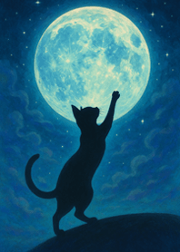 Cat Reaching for the Moon.Vol.4
