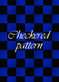 checkered pattern-blue-