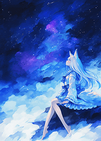 星空キツネ制服の女神❤️