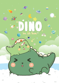 Dino Cute Galaxy Light Green