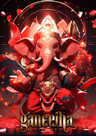 GANESHA Lucky theme Red-Gold