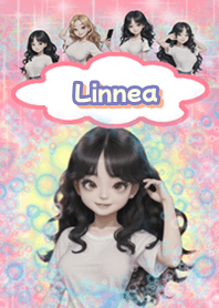 Linnea little girl in bubbles BL02
