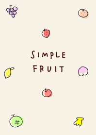 簡單的水果可愛