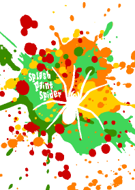Splash paint Spider Jungle-White