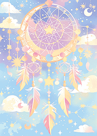Blue sky dreamcatcher 2-4