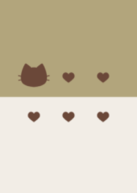 ねことハート(brown&dusty colors:03)