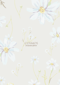 Cosmos-Art -white gray-