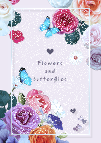 flowers and butterflies Purple19_2