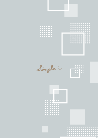 おしゃれ　四角　白4