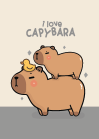 Capybara Cute Gray