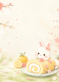 Plum White Rabbit Yuzu Roll