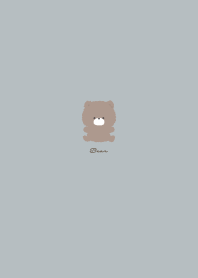 Cute Bear  Blue Gray Brown