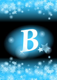 B-Initial- Light blue star