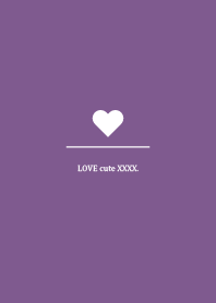simple love heart Theme Happy purple1