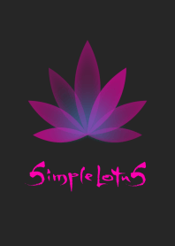 シンプル ロータス [ピンクブラック] 夏花