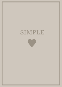 SIMPLE HEART / smoky brown