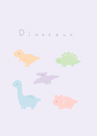 5 semi real dinosaurs NL/ blue purple