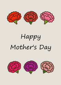 Carnations for Mom(fog gray brown)