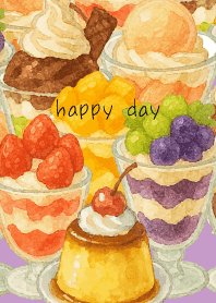 various parfaits2 on light ...