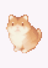 Hamster Pixel Art Theme  Purple 03