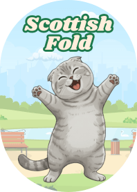 Gentle Scottish Fold Cat (Pink 03)