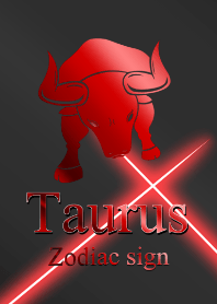 Zodiac signs Taurus Red Black2