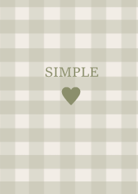 SIMPLE HEART :check olivebeige