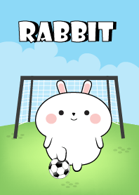 กระต่ายขาว ชอบเล่นฟุตบอล