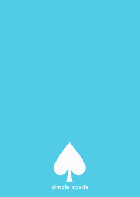 simple spade #lightblue