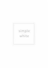 simple chic white & gray.