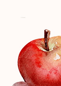 Watercolor apples