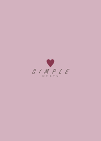 DUSKY-PINK BROWN SIMPLE HEART 7