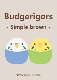 Budgerigars (Simple brown)