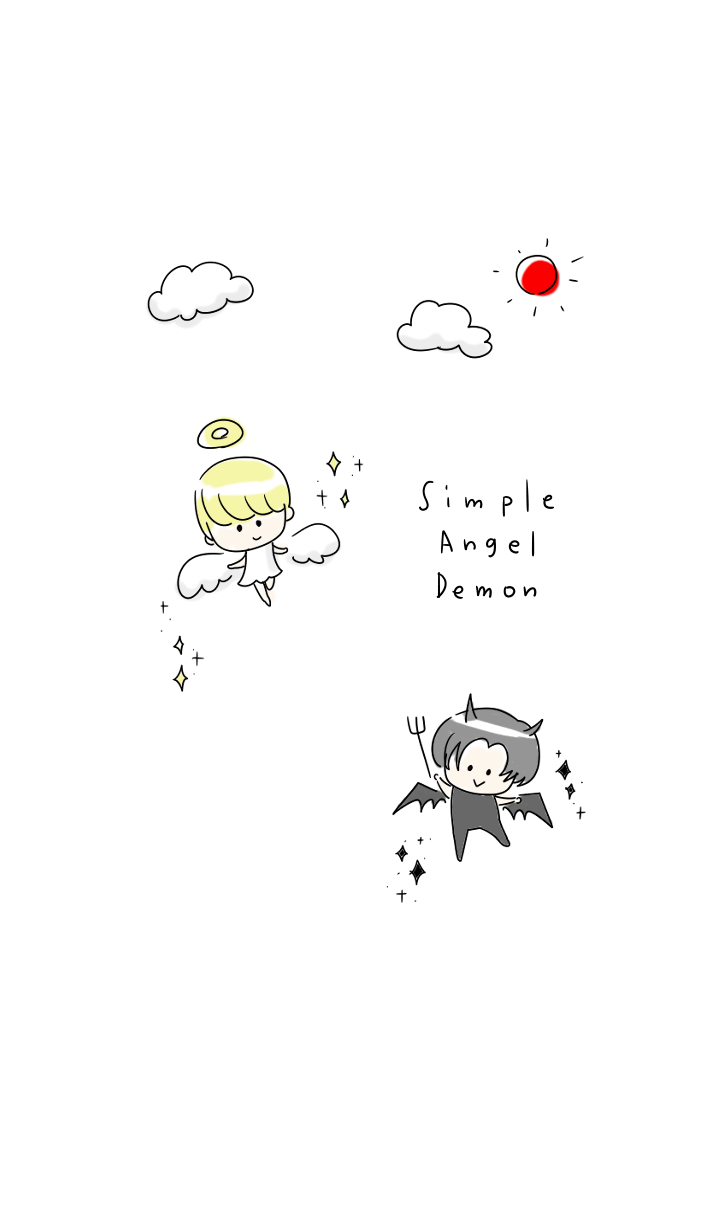 simple angel Demon.