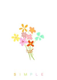 SIMPLE 簡約花朵 (童趣手繪)