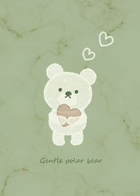 Gentle polar bear green12_2