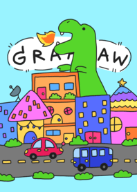 Graw !! Dinosaur attack