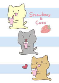 Strawberry milk and Cats world
