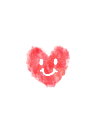 Smile heart- watercolor-