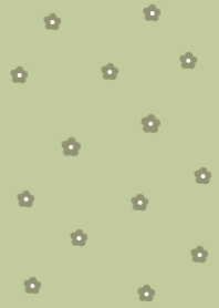 flower pattern -dustygreen-