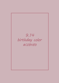birthday color - September 14