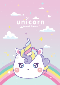 Unicorns Rainbow Star Lavender