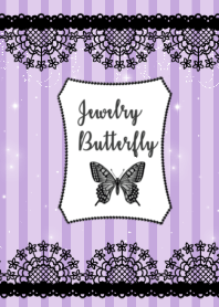 Jewelry Butterfly♡border &紫