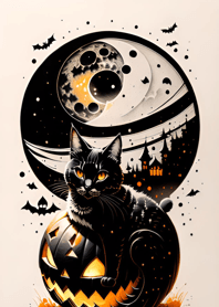 halloween cat c028Ef
